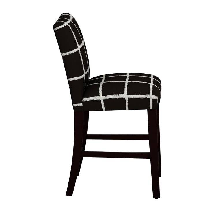 Black and white online buffalo check bar stools